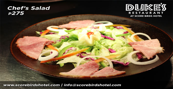 Signature dish at Duke's Restaurant, Scorebirds Hotel — Angeles City dining